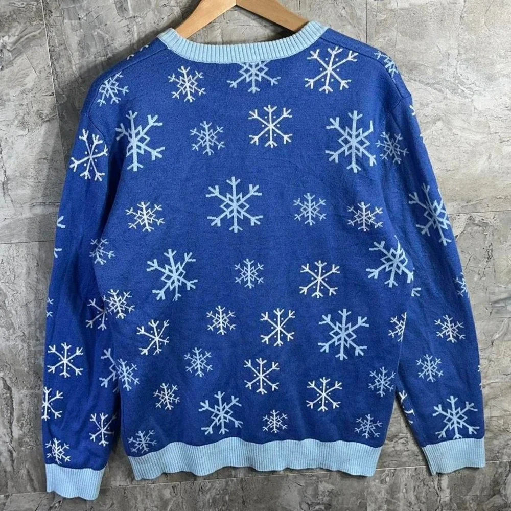 ELF The Movie Official‎ Mr. Narwhal Bye Buddy Ugly Christmas Sweater Knit L